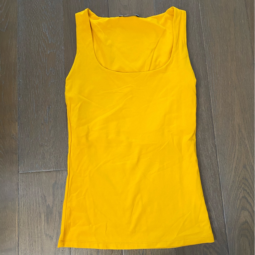 Yellow thick tank top
